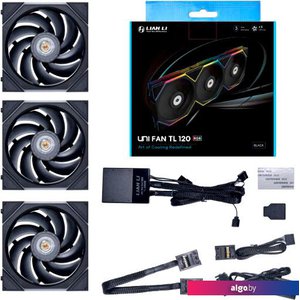 Набор вентиляторов с контроллером Lian Li Uni Fan TL 120 Triple Pack G99.12TL3B.R0