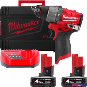 Ударная дрель-шуруповерт Milwaukee M12 FUEL M12FPD2-402X 4933479869 (с 2-мя АКБ 4 Ач, кейс)