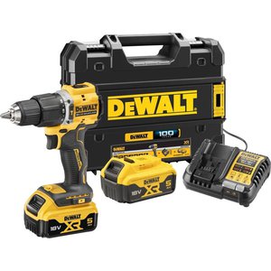 Ударная дрель-шуруповерт DeWalt DCD100YP2T (с 2-мя АКБ 5 Ач, кейс)