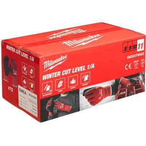 Латексные перчатки Milwaukee Winter Cut level 1/A 9/L 4932479001 (72 пары)