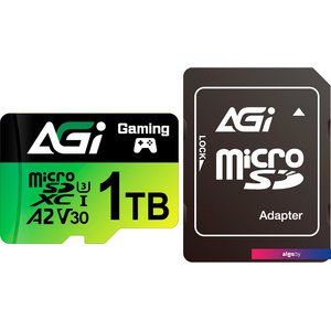 AGI TF138 Supreme Pro microSDXC 1TB AGI1T0GGSTF138 (с адаптером)