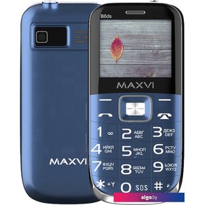 Кнопочный телефон Maxvi B6ds (синий)