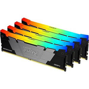 Оперативная память Kingston FURY Renegade RGB 4x16ГБ DDR4 3200 МГц KF432C16RB12AK4/64