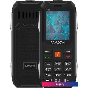 Кнопочный телефон Maxvi T100 (черный)