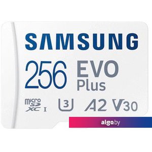 Карта памяти Samsung EVO Plus 2024 microSDXC 256GB (с адаптером)