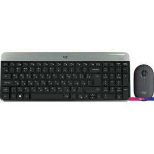 Офисный набор Logitech MK470 Slim Wireless Combo 920-009204 (графитовый)