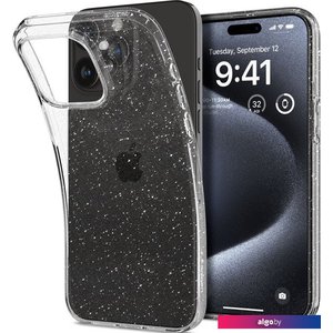 Чехол для телефона Spigen Liquid Crystal Glitter для iPhone 15 Pro ACS06701 (затемненный/прозрачный)