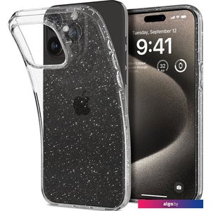 Чехол для телефона Spigen Liquid Crystal Glitter для iPhone 15 Pro Max ACS06559 (затемненный/прозрачный)