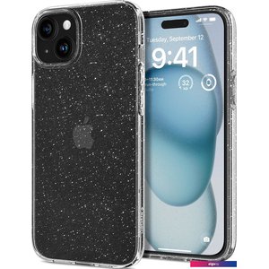 Чехол для телефона Spigen Liquid Crystal Glitter для iPhone 15 ACS06788 (затемненный/прозрачный)