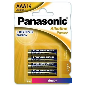 Батарейка Panasonic Alkaline Power AAA 4 шт LR03/4BL