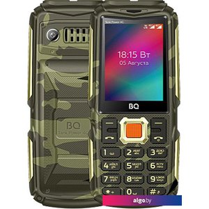 Кнопочный телефон BQ BQ-2410L Tank Power 4G (золотистый камуфляж)