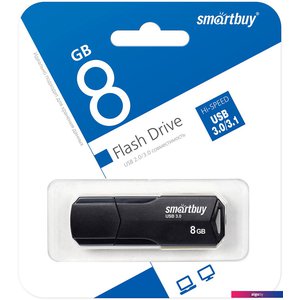 USB Flash SmartBuy Clue 3.0 8GB (черный)