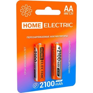 Аккумулятор Home Electric АА HR06 2100 mAh BP2 4620167520843