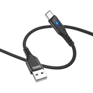 Кабель Hoco DU08 USB Type-A - USB Type-C (1 м, черный)