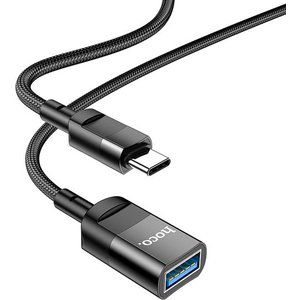 Кабель Hoco U107 USB Type-A - USB Type-C (1.2 м, черный)