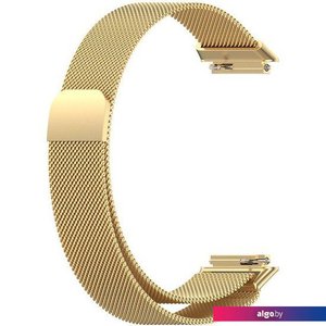 Браслет Rumi Milanese loop металлический для Huawei Band 7 (золотистый)