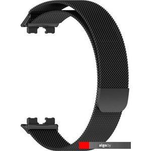 Браслет Rumi Milanese loop металлический для Huawei Band 8 (черный)