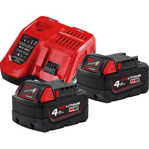 Аккумулятор с зарядным устройством Milwaukee M18 M18NRG-402 4933459215 (2 x 18В/4 Ач + 12-18В)