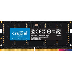 Оперативная память Crucial 16ГБ DDR5 SODIMM 5600МГц CT16G56C46S5