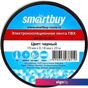 Изолента SmartBuy SBE-IT-19-20-b 20м (белый)