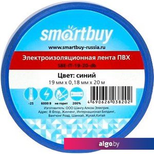 Изолента SmartBuy SBE-IT-19-20-db 20м (синий)