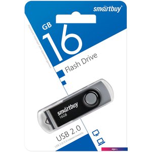 USB Flash SmartBuy Twist 16GB (черный)