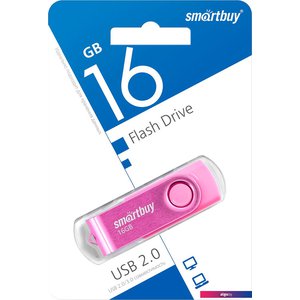 USB Flash SmartBuy Twist 16GB (розовый)