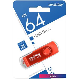 USB Flash SmartBuy Twist 3.0 64GB (красный)