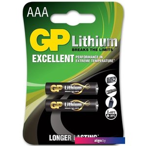 Батарейки GP Lithium AAA/24LF 2BP