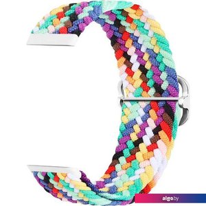 Ремешок Rumi Wick из плетеного нейлона для Huawei Band 7 (радужный микс)