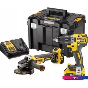 DeWalt DCK2020P2T (шуруповерт, УШМ, кейс)