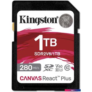 Карта памяти Kingston Canvas React Plus V60 SDXC 1TB