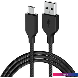 Кабель Genius ACC-A2CC-3A USB Type-A - USB Type-C (1 м, черный)