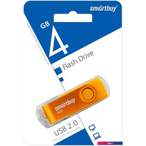 USB Flash SmartBuy Twist 4GB (желтый)