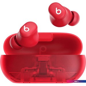 Beats Solo Buds (прозрачный красный)