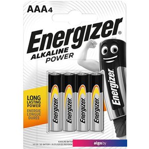 Батарейка Energizer AlkalinePower LR03/AAA 4шт