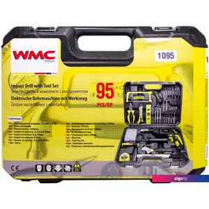 Безударная дрель WMC Tools 1095 (набор оснастки)