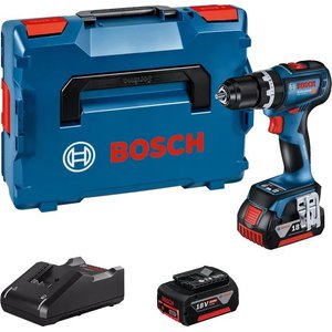 Ударная дрель-шуруповерт Bosch GSB 18V-90 C Professional 06019K6106 (с 2-мя АКБ 5 Ач, кейс)