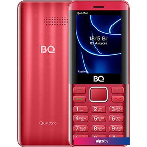 Кнопочный телефон BQ BQ-2453 Quattro (красный)