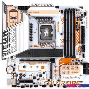 Материнская плата Colorful Colorfire B760M-Meow WiFi D5 Orange