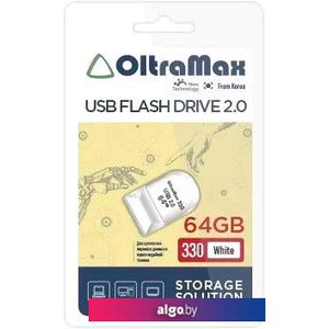 USB Flash OltraMax 330 64GB (белый)