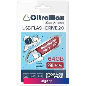 USB Flash OltraMax 290 64GB (красный)