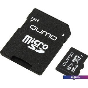 Карта памяти QUMO QM256GMICSDXC10U1 microSDXC 256GB + адаптер