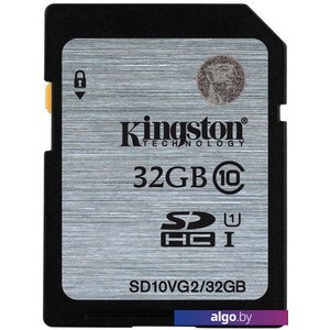 Карта памяти Kingston SDHC (Class 10) 32GB (SD10VG2/32GB)