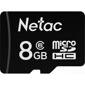 Карта памяти Netac P500 Standard microSDHC 8GB NT02P500STN-008G-N