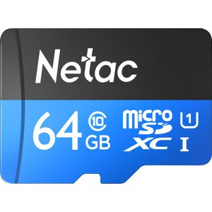 Карта памяти Netac P500 Standard microSDXC 64GB NT02P500STN-064G-N