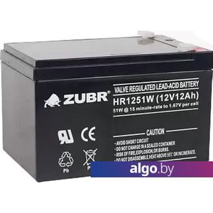 Аккумулятор для ИБП Zubr HR 1251 W (12 В/12 А·ч)