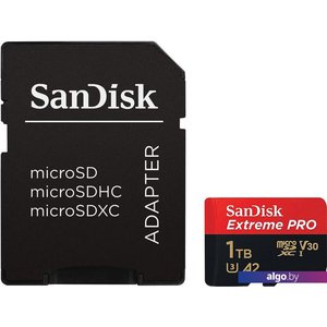 Карта памяти SanDisk Extreme PRO microSDXC SDSQXCD-1T00-GN6MA 1TB (с адаптером)