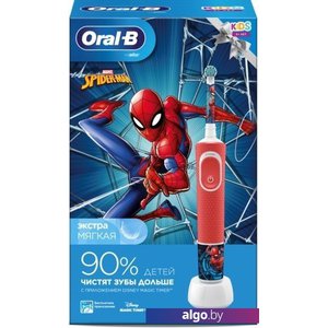 Электрическая зубная щетка Oral-B Kids Spiderman D100.413.2K (картонная упаковка)