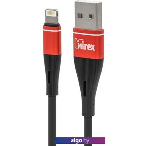 Кабель Mirex 13700-BC015IRB USB Type-A - Lightning (1.2 м, черный)